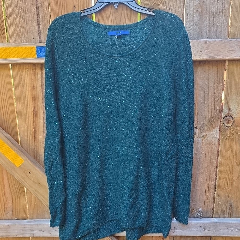 Apt. 9 Forest Green Sequin Sweater